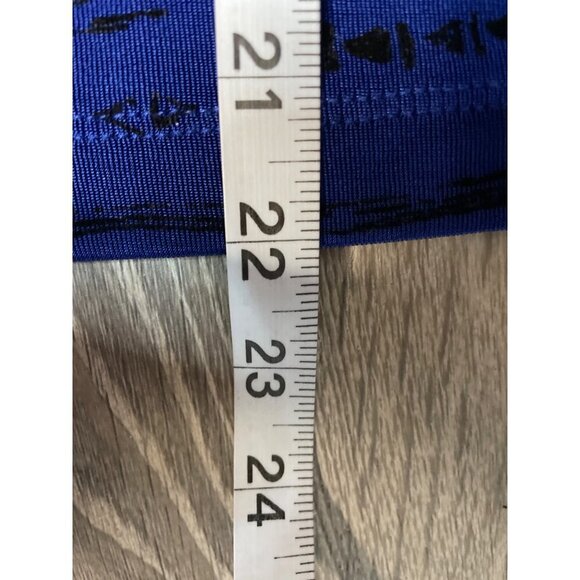 Chicos Travelers Blue Black Sleeveless Stretch Knit Shell Top Sz S - Picture 9 of 10